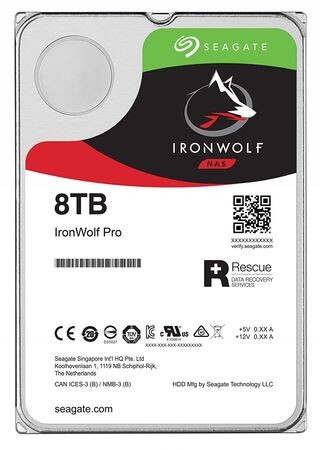 Seagate IronWolf ST8000VN004 - 8 TB - 7200 RPM - 256 MB - 3.5" - Serial ATA III