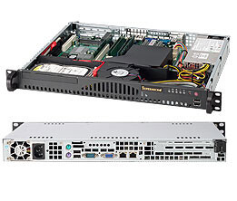 Supermicro SC512-203B - Rack - Server - Schwarz - ATX - 1U - HDD - Leistung