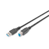 USB 3.0 KAB.A/ST<>B/ST1,8m Schwarz