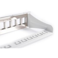 10" Patchpanel Modular 12port 1HE, RAL7035, geschirmt