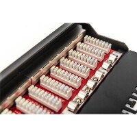 CAT.6A  Patchpanel,12xRJ45 STP 10", RAL9005, 10GBit