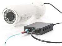 Media Conv.SFP/RJ45, PoE 1000T an Open Slot,30W PoE