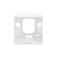 CAT.6  Datendose,2xRJ45,AP VP5 Reinweiß, STP, horizon., VPE=5