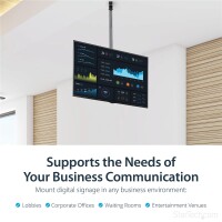 StarTech.com TV-Deckenhalterung - Vollbewegliche, Universelle, Hängende Einzelbildschirmha