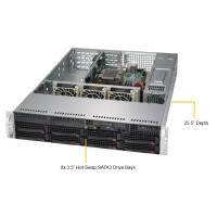 Supermicro SuperServer 5029P-WTR - Intel C622 - LGA 3647 (Socket P) - DDR4-SDRAM - 768 GB - 192 GB - 2133,2400,2666 MHz