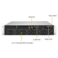 Supermicro SuperServer 5029P-WTR - Intel C622 - LGA 3647 (Socket P) - DDR4-SDRAM - 768 GB - 192 GB - 2133,2400,2666 MHz