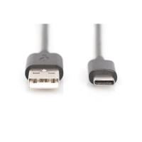 USB C KAB. C/ST<>A/ST 1m USB 2.0, 3A, 480Mbps