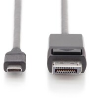 USB-C auf DisplayP. Kabel, 2m 4K@60Hz/UltraHD, Schwarz