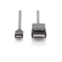 USB-C auf DisplayP. Kabel, 2m 4K@60Hz/UltraHD, Schwarz
