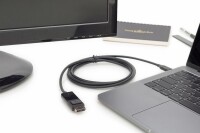USB-C auf DisplayP. Kabel, 2m 4K@60Hz/UltraHD, Schwarz