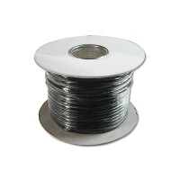 Modularkabel 6pol. 100m Rolle AWG 26, CCA, Schwarz