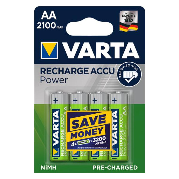 Varta Photo Accu Power - Akku Mignon (AA) 2.100 mAh 1,2 V