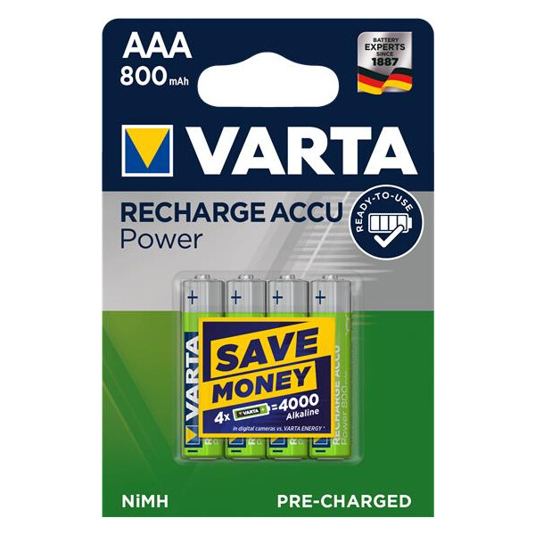 Varta Photo Accu POWER - Akku Micro (AAA) 800 mAh 1,2 V