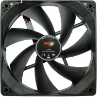Inter-Tech F-120-S - Ventilator - 12 cm - 1200 RPM - Schwarz
