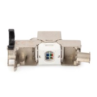 Keystone Jack CAT.6a RJ45 STP Toolless,Re-Embedded,Set=24St.