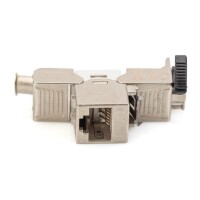 Keystone Jack CAT.6a RJ45 STP Toolless,Re-Embedded,Set=24St.