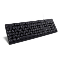 Inter-Tech K-118 - Standard - USB - QWERTZ - Schwarz