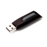 Verbatim V3 - USB 3.0-Stick 32 GB - Schwarz - 32 GB - USB Typ-A - 3.2 Gen 1 (3.1 Gen 1) - 80 MB/s - Dia - Schwarz - Grau