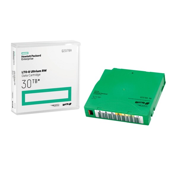 HPE LTO-8 Ultrium 30TB RW Non Custom Labeled Library Pack 20 Data Cartridges with Cases - Leeres Datenband - LTO - 30 TB - 30 TB - 30 Jahr(e) - 525 kBit/Zoll