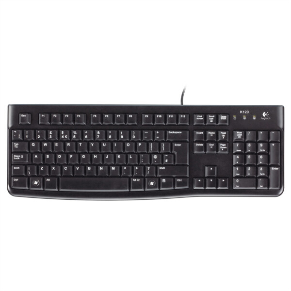 Logitech K120 - Verkabelt - USB - QWERTZ - Schwarz