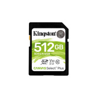 Kingston Canvas Select Plus - 512 GB - SDXC - Klasse 10 -...