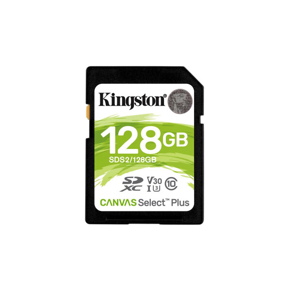 Kingston Canvas Select Plus - 128 GB - SDXC - Klasse 10 - UHS-I - 100 MB/s - 85 MB/s