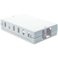 DIGITUS DN-93705 - Aufputzbox für Keystone Module reinweiß, 6-Port