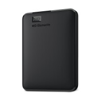 WD Elements Portable - 5 TB - 2.5" - 3.2 Gen 1 (3.1 Gen 1) - Schwarz