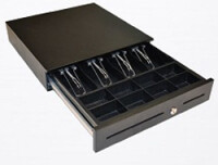 APG Cash Drawer ECD410 - Elektronische Geldschublade - Stahl - Schwarz - 420 mm - 24 V - 410 mm