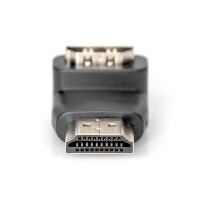 Adapter HDMI A ST<>BU, UHD HDMI A ST<>HDMI A BU Black 90°