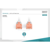 Patchk.Cat.6  1m U/UTP GRAU 4x2xAWG26, PVC