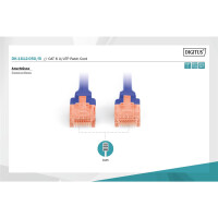 Patchk.Cat.6  5m U/UTP BLAU 4x2xAWG26, PVC