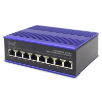 Industrie FE POE Switch, 8Port 8x10/100Base-TX, DINrail