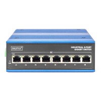 Industrie GE Switch, 8Port 8x10/100/1000Base-TX, DINrail