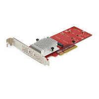 StarTech.com Dual M.2 PCIe SSD Adapter Karte - x8 / x16...