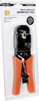 DIGITUS DN-94004 - Multi Modular Crimpzange, passend für 4P2C 4P4C, 6P4C, 6P6C, 8P8C, inkl. Stripper und Cutter