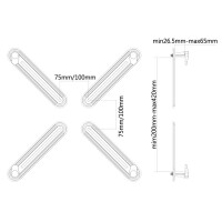 Neomounts FPMA-VESANON - Montagekomponente ( VESA-Adapter ) für LCD-Display - Silber