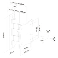 Neomounts by Newstar Flachbild Wandhalterung - 25,4 cm...