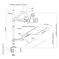 Neomounts FPMA-D500KEYB - Befestigungskit - Schwarz