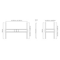 Neomounts LFD-W1500 - Wandhalterung für LCD-/Plasmafernseher - Schwarz