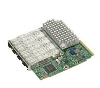 Supermicro AOC-MTG-I4S - Eingebaut - Kabelgebunden - Faser - 100000 Mbit/s - Grün - Silber
