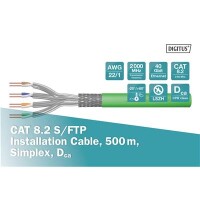 Verlegekab. CAT.8.2 S/FTP 500m AWG22/1, 2000MHz, 40GBit