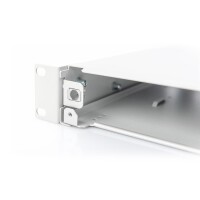 "19"LWL Spleißbox, Grau ausziehbar,  ohne Frontblende"