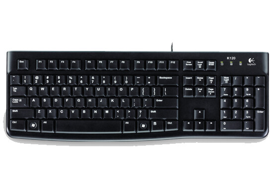 Logitech K120 - Verkabelt - USB - QWERTZ - Schwarz