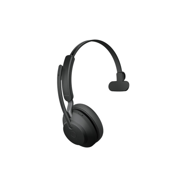 Jabra Evolve2 65 - UC Mono - Kopfhörer - Kopfband - Büro/Callcenter - Schwarz - Monophon - Bluetooth-Pairing - Multi-key - Abspielen/Pause - Track < - Ortung > - Lautstärke + - Lautsärke -