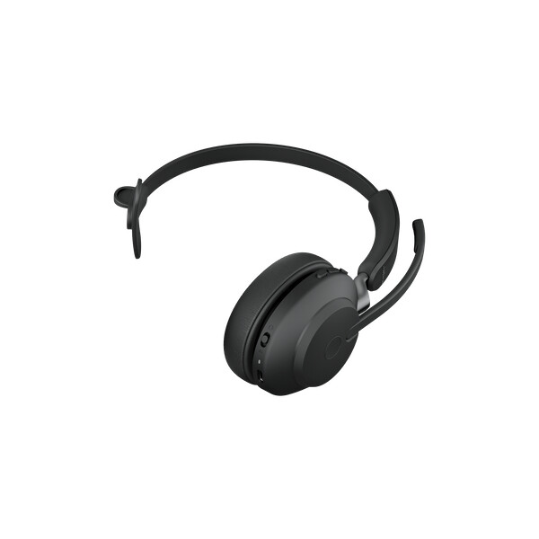 Jabra Evolve2 65 - UC Mono - Kopfhörer - Kopfband - Büro/Callcenter - Schwarz - Monophon - Bluetooth-Pairing - Multi-key - Abspielen/Pause - Track < - Ortung > - Lautstärke + - Lautsärke -