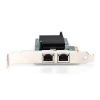 Netzwerkkarte GIGABIT PCI Exp. 2 Port, 32bit, Intel Chip