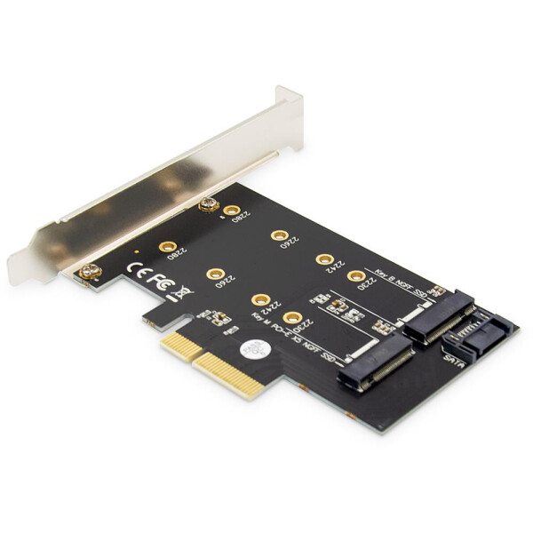 NGFF(M.2)/nVME  PCIe Karte NGFF/NVMe SSD M.2 Adapterkarte