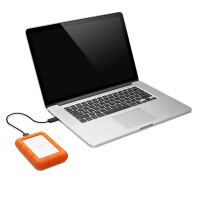 LaCie Rugged Mini - 1 TB - 2.5" - 3.2 Gen 1 (3.1 Gen 1) - 5400 RPM - Orange - Silber
