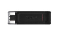 Kingston DataTraveler 128GB USB-C 3.2 Gen 1 70 - 128 GB - USB Typ-C - 3.2 Gen 1 (3.1 Gen 1) - Kappe - 7 g - Schwarz
